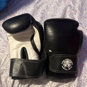 Black and White Kids Boxing Gloves